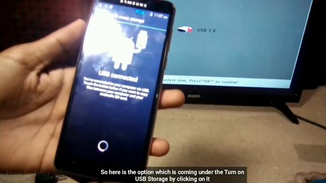How To Connect 4G Smartphone To TV using USB Data Cable (charging wire) смотреть онлайн