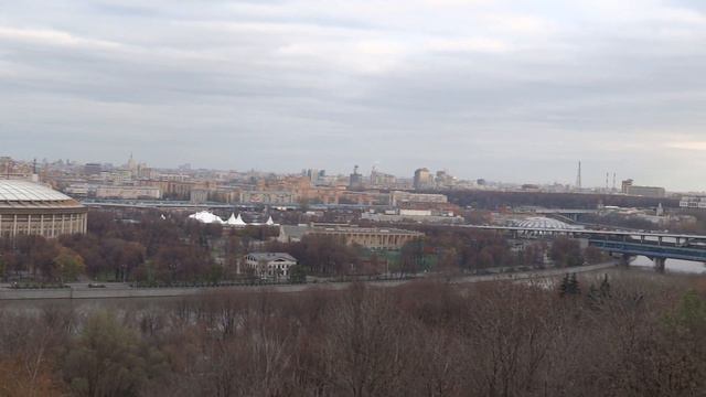 Москва. Вид с Воробьёвых гор смотреть онлайн