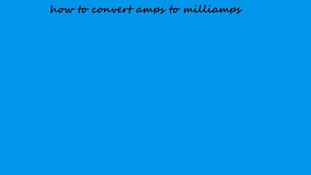 how to convert amps to milliamps - electrical formulas смотреть онлайн