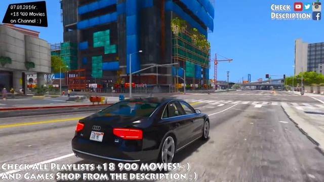 2010 Audi A8 FSI - GTA V MOD | 2.7K / 1440p ! _REVIEW смотреть онлайн