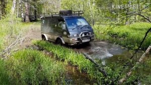 Delica + Wrangler off road. Делика и рэнглер на бездорожье