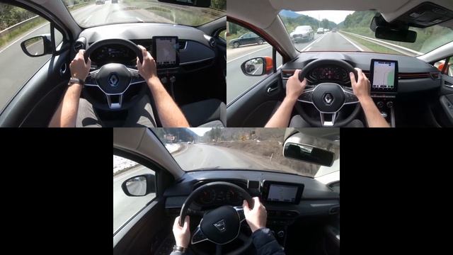 DACIA SANDERO STEPWAY 2021, Renault ZOE INTENS Z.E.50 - R135 2020, CLIO V 2020 POV Driving смотреть онлайн