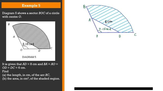 Finding the Area of A Sector of A Circle | Circular Measure | Add Maths Quick Revision смотреть онлайн