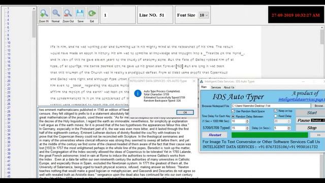 IDS Auto Typer For Automatic Typing in Data Entry Work || Contact - 8767325106 / 9930161732 смотреть онлайн