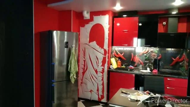 Трафарет на кухонную стену смотреть онлайн