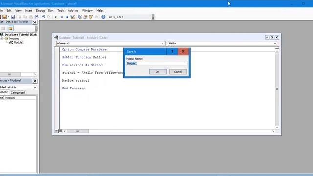 Running Access VBA Code in a Macro смотреть онлайн