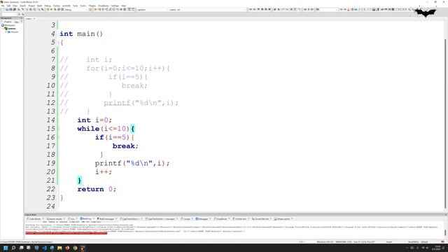 Ders 33 C Programlamada Break ve Continue Komutları смотреть онлайн