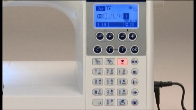 Juki F600 Scallop Stitches Letters смотреть онлайн