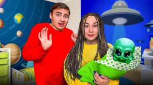 Стали Нянями для Инопланетянина! // Луномосик