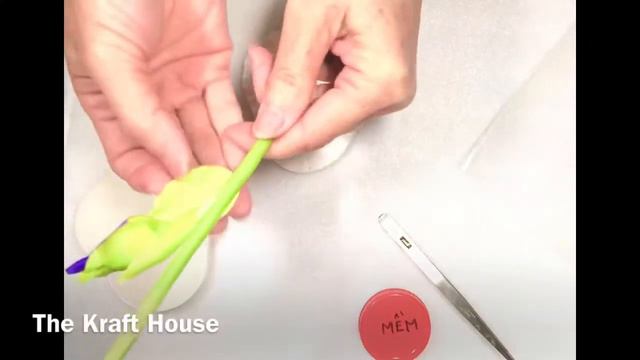 How to make Air Dry Clay Bearded Iris with Purple Color Shading-Part 2 смотреть онлайн