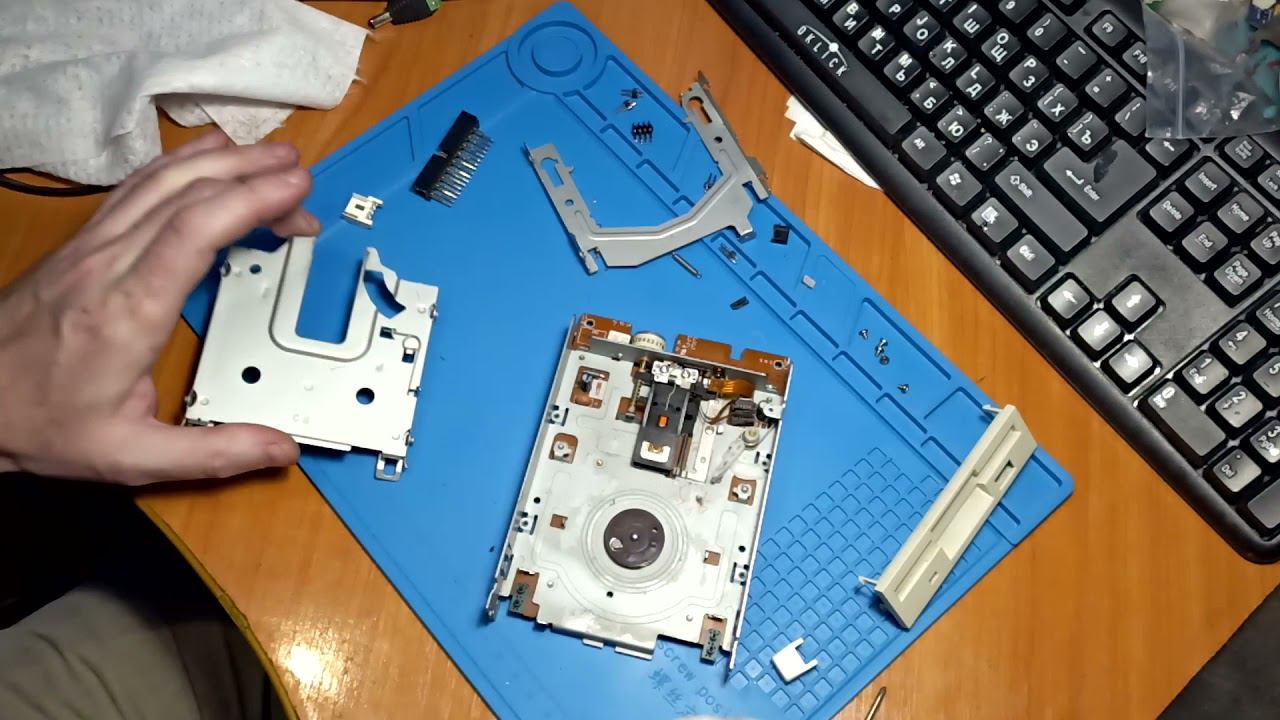 Доработка и чистка дисковода Samsung SFD-321.