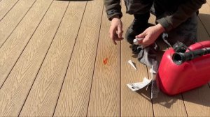 ДПК! Попытка починить отверстие в террасной доски из дпк, герметик АRDO