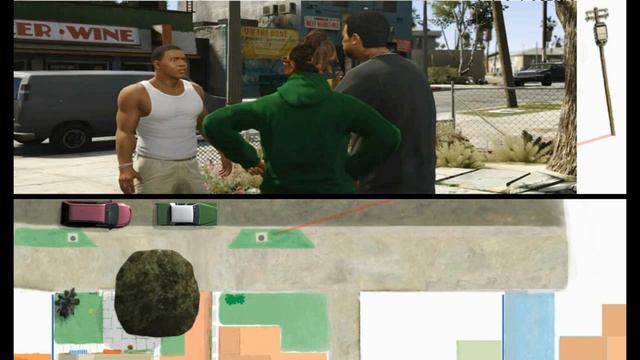 GTA 5: Grove Street map - Franklin Home (GTA V) смотреть онлайн