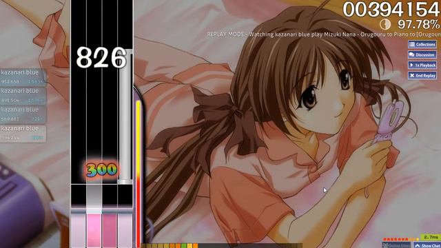 [ osu! Mania 4k ] Orugouru to Piano to - Nana Mizuki (My Gameplay) смотреть онлайн