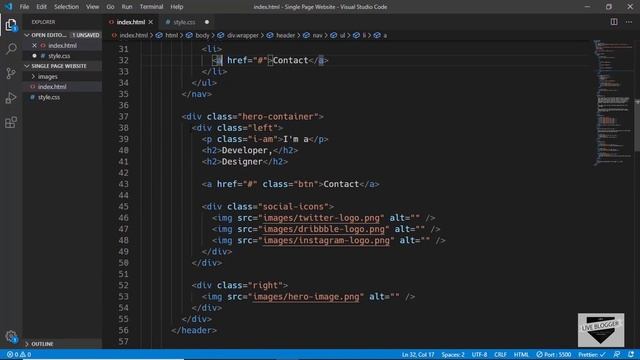 Design A Single Page Static Website (The CSS - Part 1) смотреть онлайн