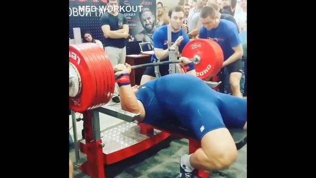 Kirill Sarychev 335 kg (738.5lbs) Bench World Record 2019 смотреть онлайн