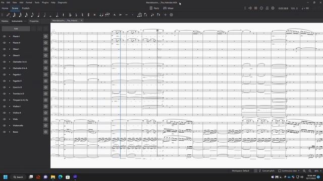 MuseScore 4 with Muse Sounds on Mendelssohn - The Hebrides (overture)(Fingal's Cave) смотреть онлайн
