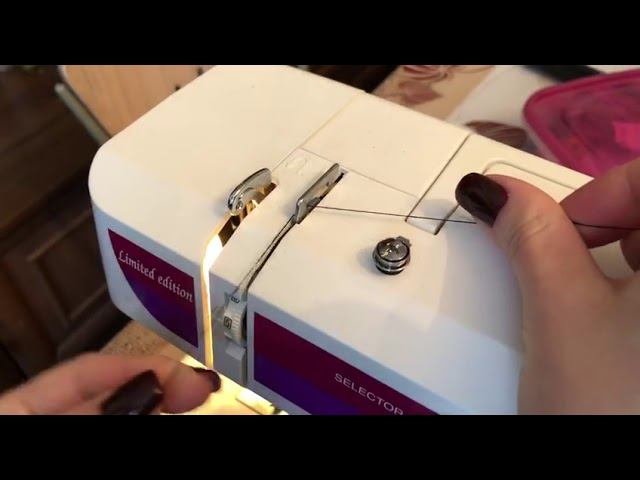 Заправка верхней и нижней нитей Elna 1001 смотреть онлайн
