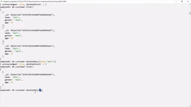 #11 Deleting documents from Collection | Fundamentals of MongoDB | Complete MongoDB Course 2022 смотреть онлайн