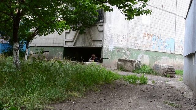 Луганск.02.06.2014.Бой на кв Заречном.
