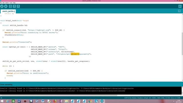 ESP32 HTTP/2: Add query parameters to GET request смотреть онлайн