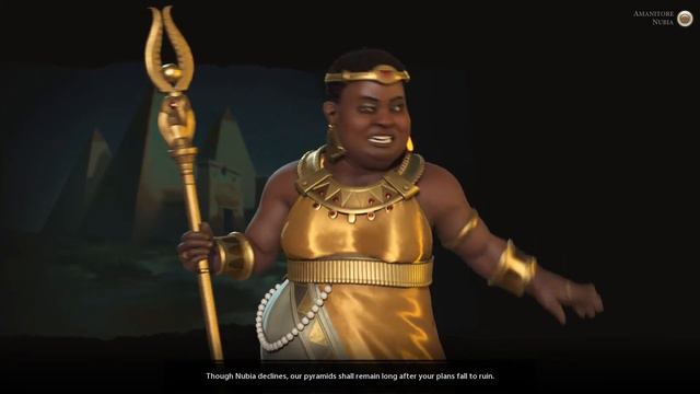 Civilization 6 Amanitore of Nubia Defeat Cutscene смотреть онлайн