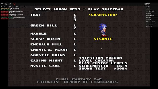 code for character in roblox in classic sonic simulator v7!!! смотреть онлайн
