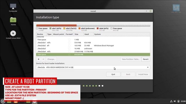 How to Dual Boot Linux Mint 20.2 and Windows 10 UEFI GPT Method 2021 смотреть онлайн