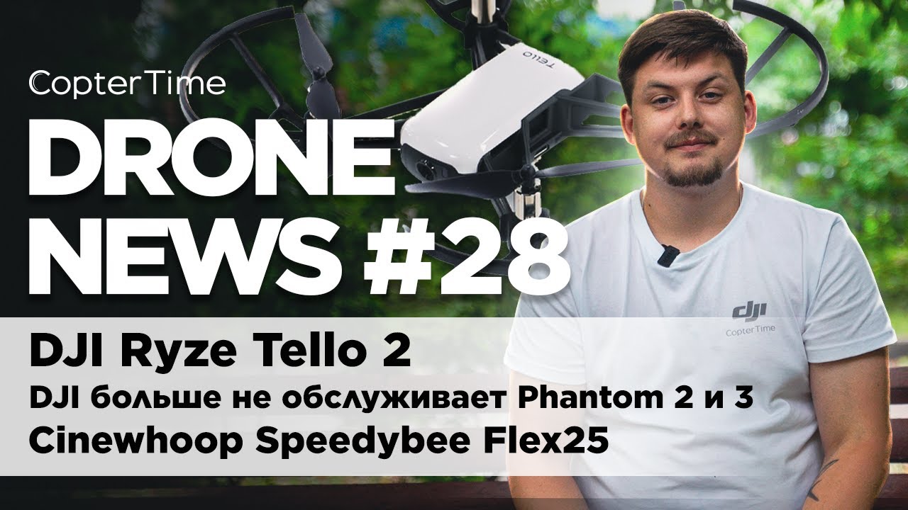 Drone News #28 обновление DJI Mini 3 Pro, DJI Ryze Tello 2, Speedybee Flex25