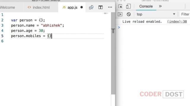 Nested Objects in JavaScript | JavaScript in Hindi - 21 #javascript #reactjs смотреть онлайн