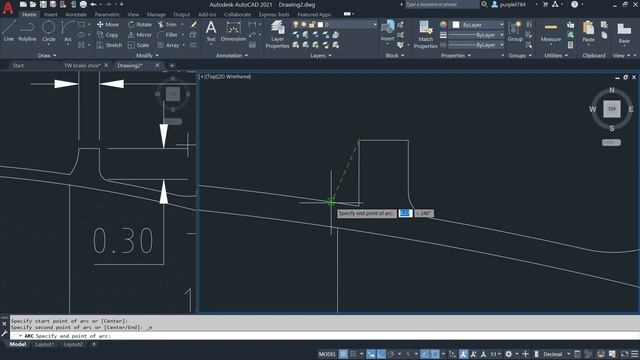 #16 AUTOCAD ; HOW TO DRAW MECHANICAL DRAWING ( DISC BRAKE SHOE ) C/W PDF LINK IN BELOW смотреть онлайн