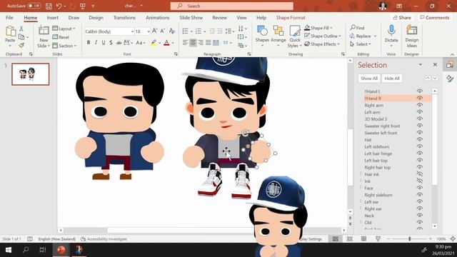 Character creation on PowerPoint timelapse смотреть онлайн