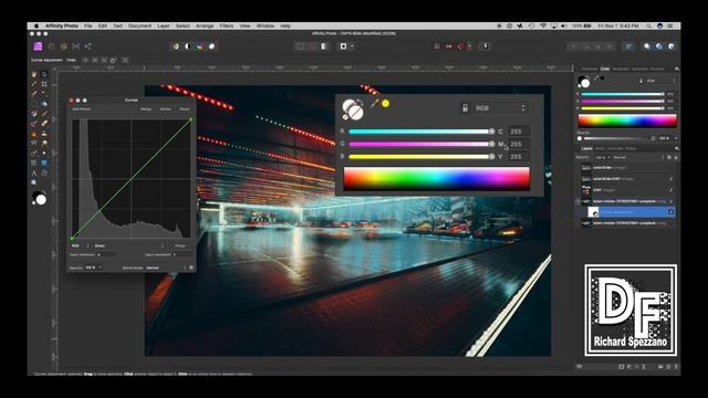 Color adjustment RGB vs CMYK Affinity Photo Affinity Designer tutorial смотреть онлайн