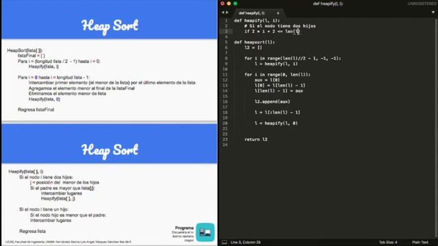 4. Algoritmo de Heapsort en Python смотреть онлайн
