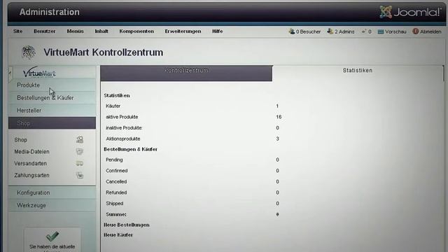 Joomla 2.5 - Tutorial, Teil 05: Ein Shop mit virtuemart смотреть онлайн