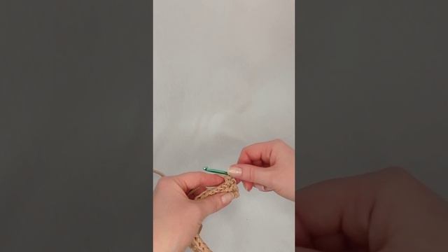 Вязаный крючком узор ёлочка или паркет для сумки из полиэфирного шнура смотреть онлайн