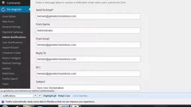 Pie Register - Setup Admin Notifications смотреть онлайн