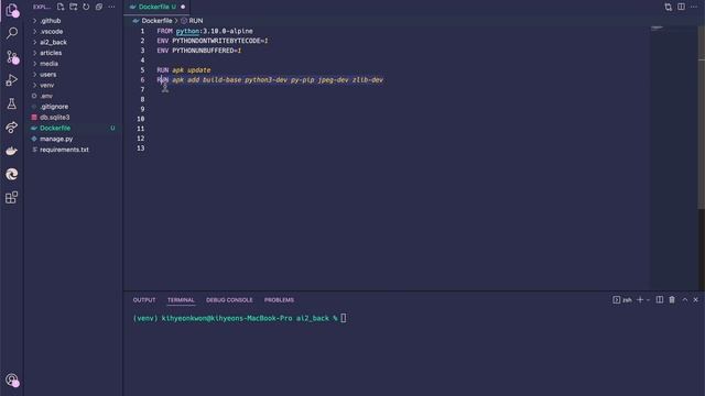 Django Docker 01 Dockerfile смотреть онлайн