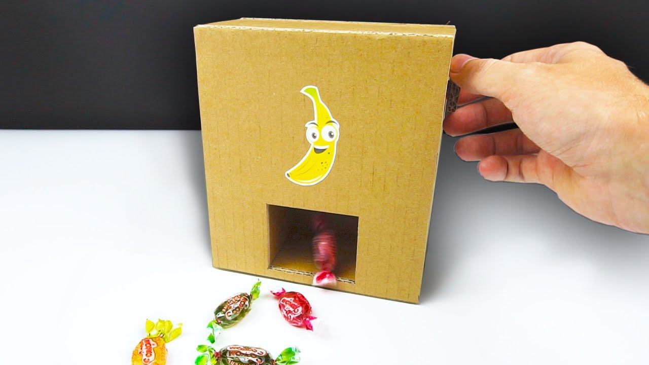 КАК СДЕЛАТЬ АВТОМАТ ДЛЯ КОНФЕТ ИЗ КАРТОНА СВОИМИ РУКАМИ, оригами для начинающих смотреть онлайн
