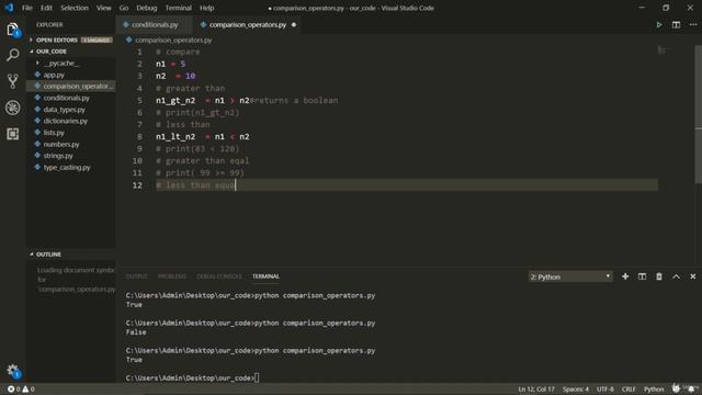 Python Comparison Operators - Full Stack Python Programming смотреть онлайн