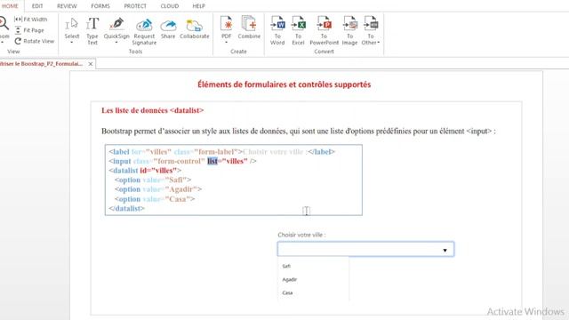 Bootstrap (vidéo 10) : éléments de formulaire - Datalist смотреть онлайн