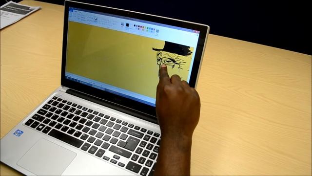 Microsoft paint drawing - touchscreen sketch смотреть онлайн