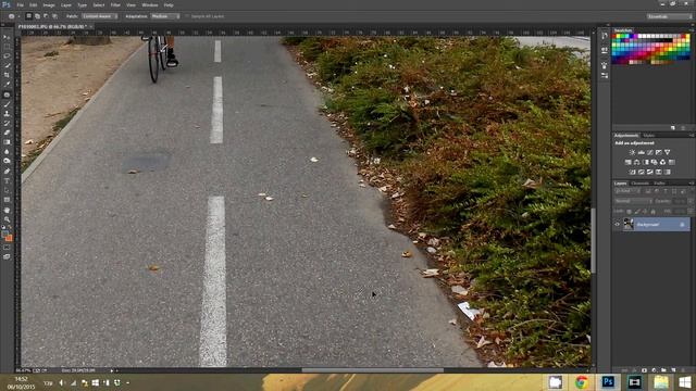 photoshop - how to remove any object from image (one minute tutorial) смотреть онлайн