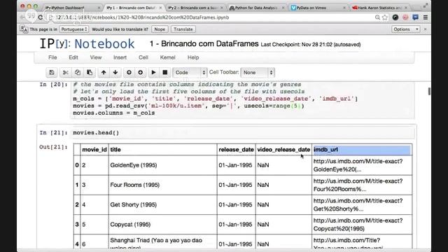 Introdução à Análise e Exploração de Dados com Python e Pandas смотреть онлайн