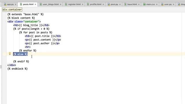 52 The Jinja2 if statement for structure control смотреть онлайн