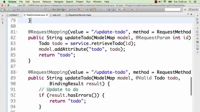 Java EE - Modified MVC Pattern using Front Controller смотреть онлайн