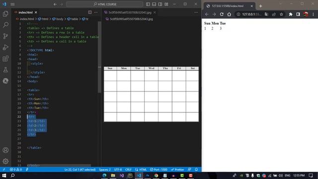 7 | HTML Table tag tutorial | How to make table in HTML | HTML Table, TR, TH, TD tags смотреть онлайн