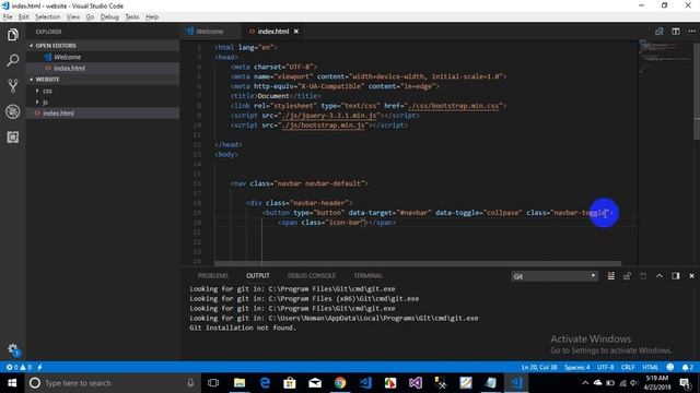 Tutorial#3 Navigation Bar using Bootstrap смотреть онлайн