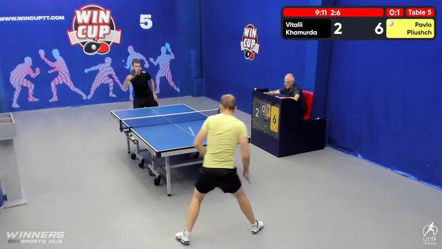 10:00 Хамурда Виталий 0-3 Плющ Павел  стол 5  ЮГ-2  20.07.22