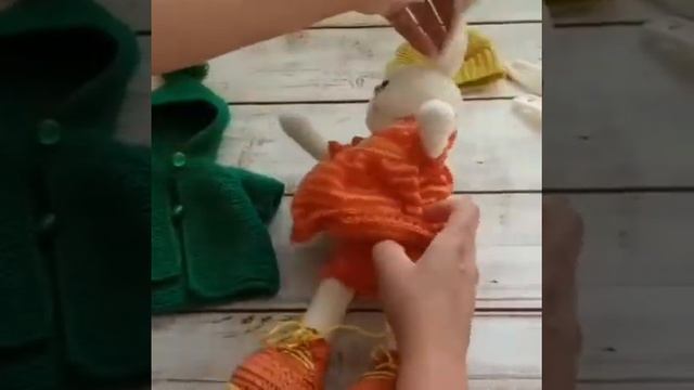 Вязаная зайка. Заяц тильда. смотреть онлайн